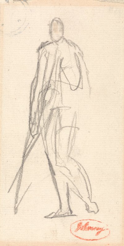 Boceto para un retrato de un hombre de pie de George Romney